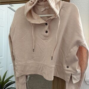 ROXY Creamy Blush Hoodie Top